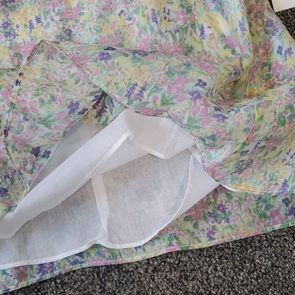 NWT Anthropologie CECE floral square neck Long Sleeve blouse top - Picture 8 of 9